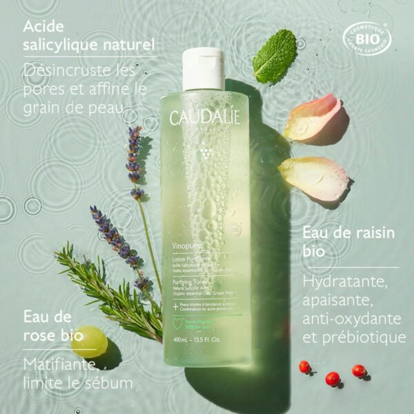 Caudalie Vinopure Lotion Purifiante 400ml - Image 3